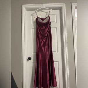 Mermaid satin gown